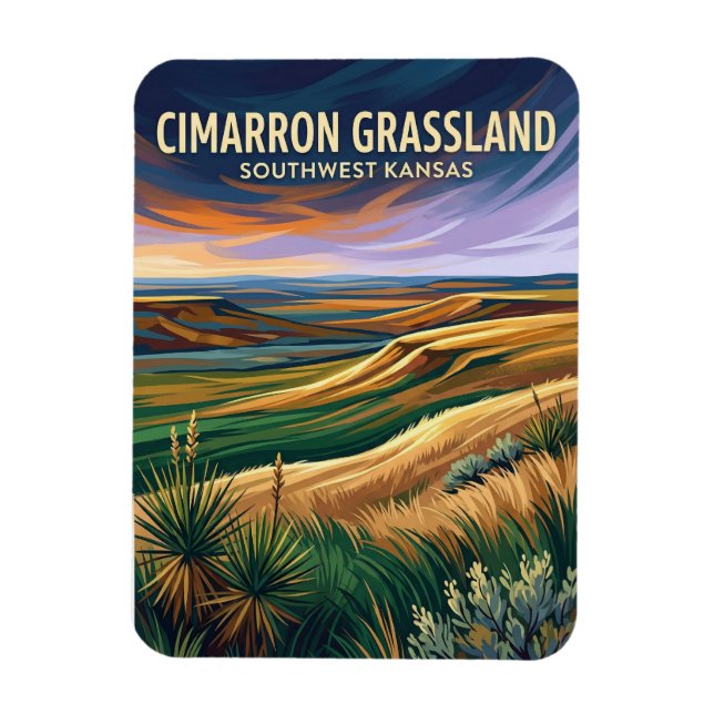 Cimarron National Grassland USA Magnet (Vertikal)