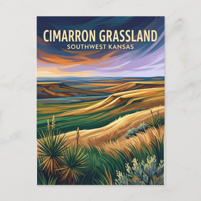 Cimarron National Grassland USA Vykort (Framsida)