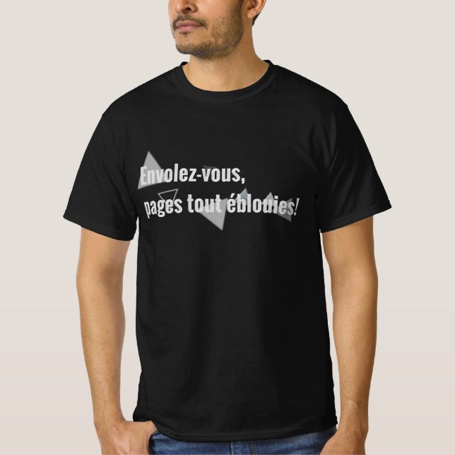 Cimetière Marin Quote T-Shirt (Framsida)