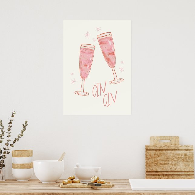 Cin Cin Poster (Kök)