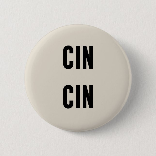 Cin Cin Typography Knapp (Framsida)