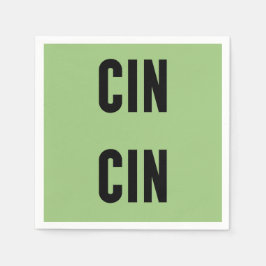 Cin Cin Typography Pappersservett