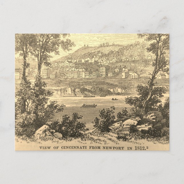 Cincinnati 1812 vykort (Framsida)