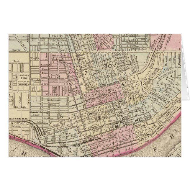 Cincinnati 2 hälsningskort (Framsidan Horizontal)