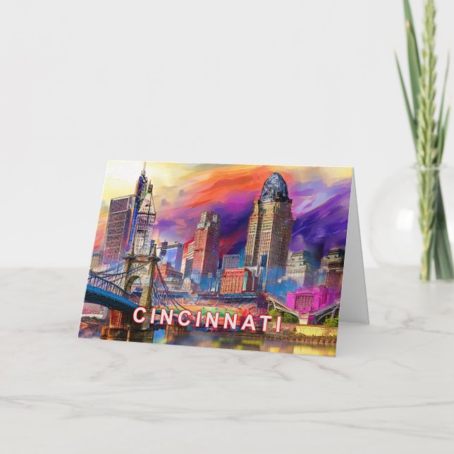 Cincinnati Abstrakt Konst  Kort (Framsida)