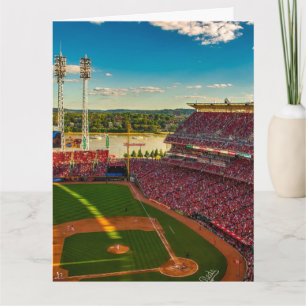 CINCINNATI BASEBALL BIRTHDAY GREETING CARD KORT