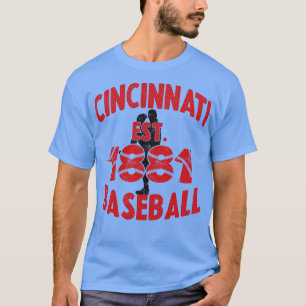 Cincinnati Baseball Est 1881 Baseball Pitcher Vint T Shirt
