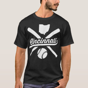 Cincinnati Baseball Vintage Ohio Pride Red Kärlek T Shirt
