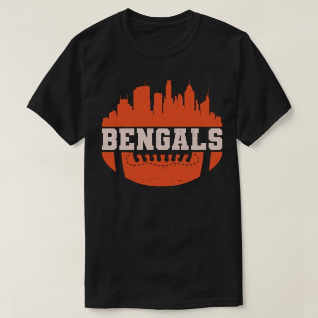 Cincinnati Bengals Toppen Bowl T Shirt (Design framsida)