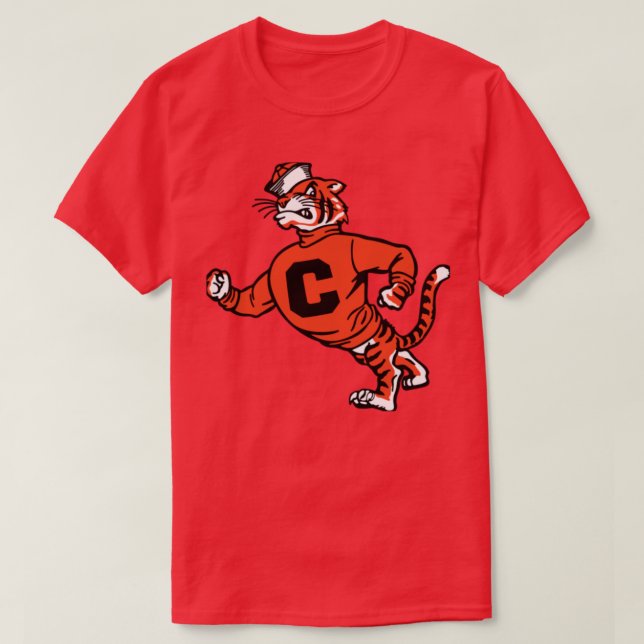 Cincinnati Bengals Vintage Walking Angy Tiger T Shirt (Design framsida)