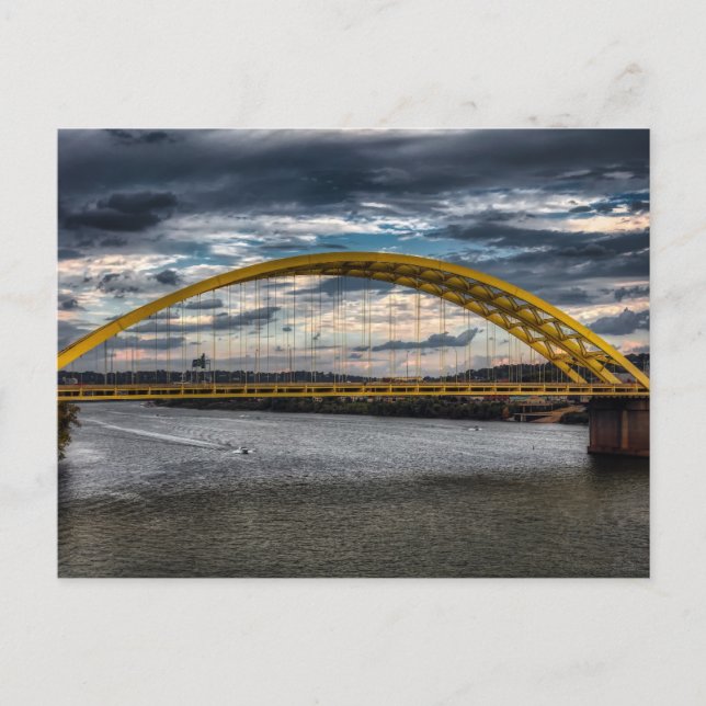 CINCINNATI BRIDGE OHIO RIVER POSTCARDS VYKORT (Framsida)