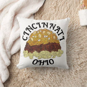 Cincinnati Chili Ohio OH Spaghetti Chili Food Kudde