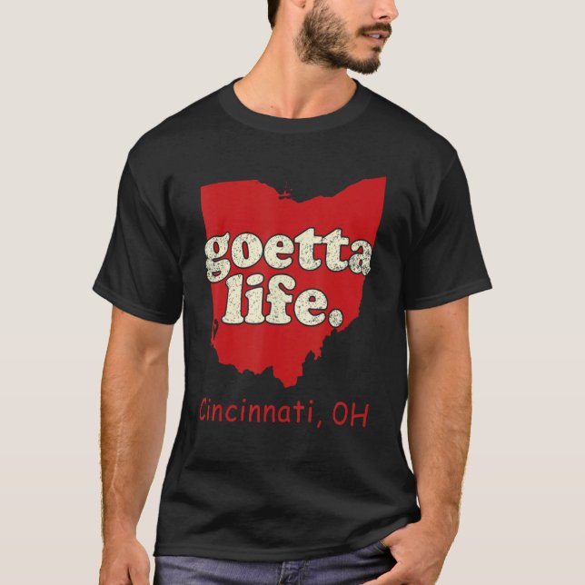 Cincinnati Cincinnati Food Goetta Life T Shirt (Framsida)