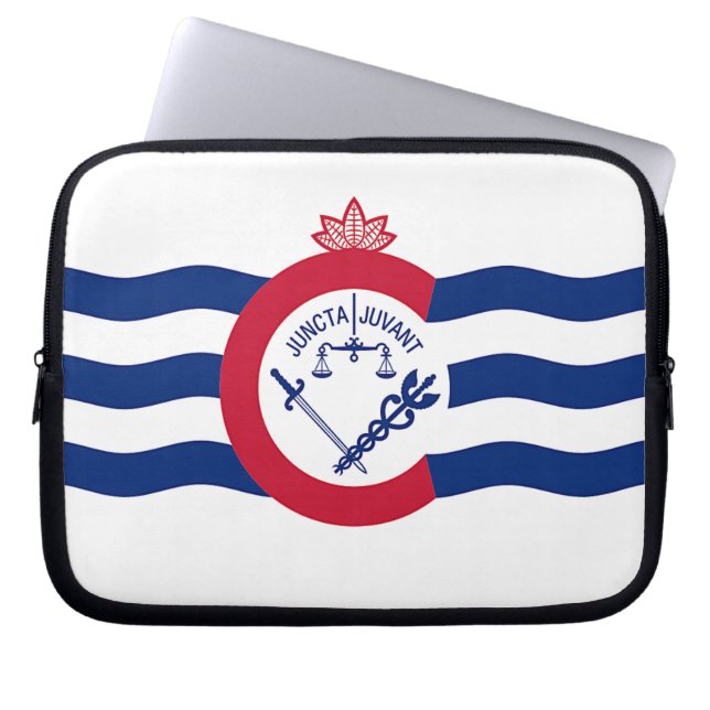 Cincinnati City Flagga Laptop sleeve (Framsidan)