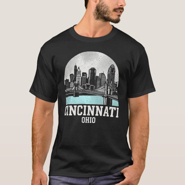 Cincinnati City Ohio T Shirt (Framsida)