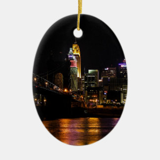 Cincinnati Cityscape Julgransprydnad Keramik