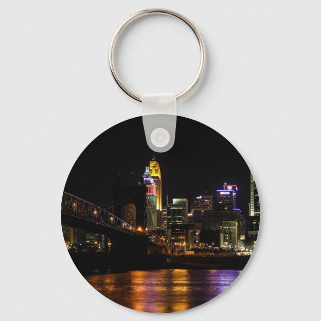Cincinnati Cityscape Nyckelring (Framsida)