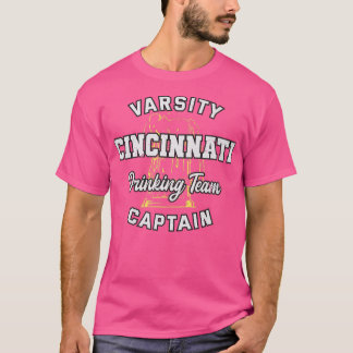 Cincinnati Drinking Team Kapten Ohio Beer Älskare T Shirt