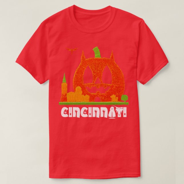 Cincinnati Halloween T Shirt (Design framsida)