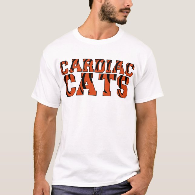 Cincinnati   "hjärt- katter ", tee shirt (Framsida)