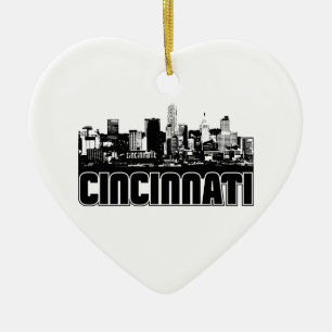 Cincinnati horisont julgransprydnad keramik