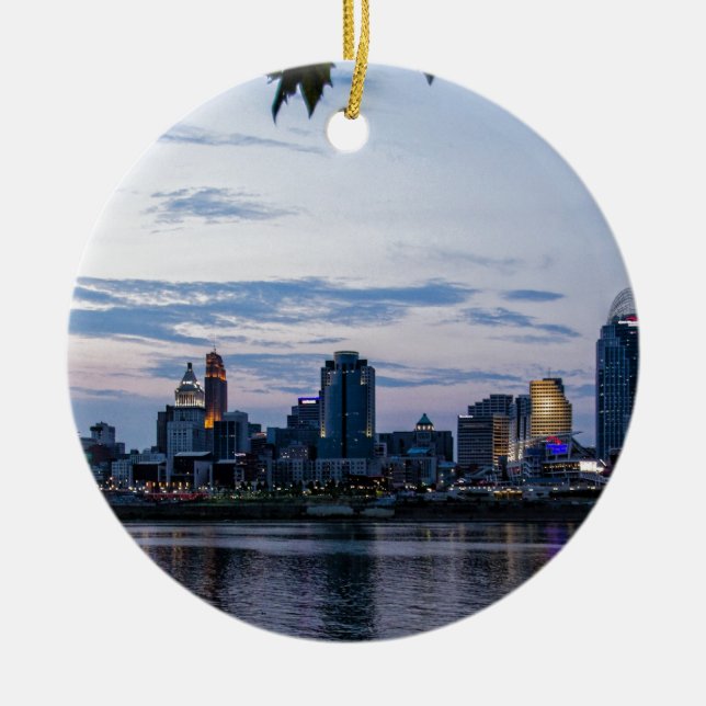 Cincinnati horisont julgransprydnad keramik (Framsidan)