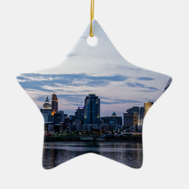 Cincinnati horisont julgransprydnad keramik (Framsidan)