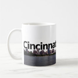 Cincinnati horisont med Cincinnati i himmelaboven Kaffemugg