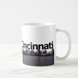 Cincinnati horisont med Cincinnati i himmelaboven Kaffemugg