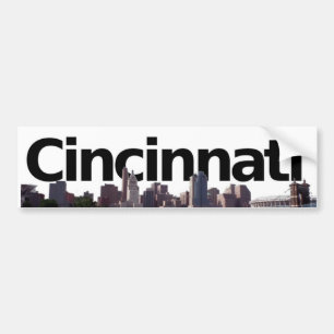 Cincinnati horisont med Cincinnati i himmlen Bildekal