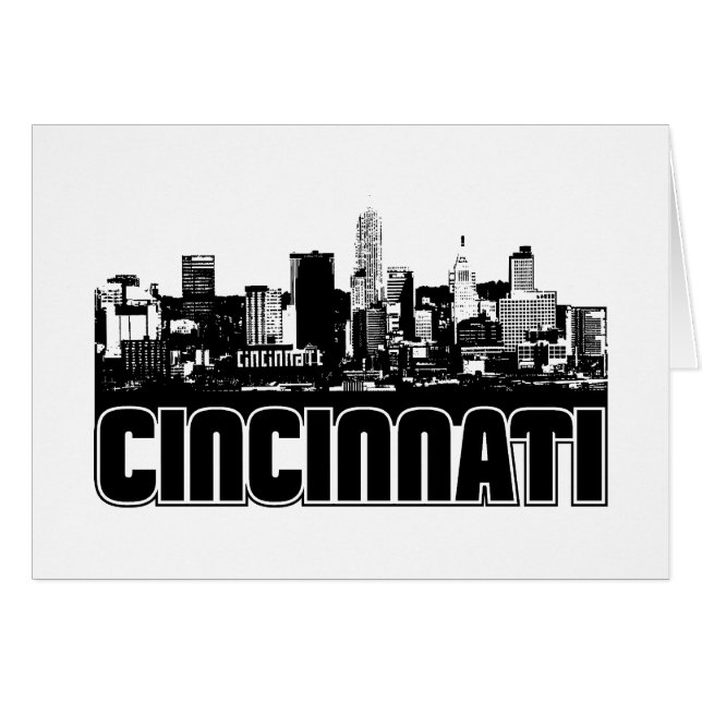 Cincinnati horisont OBS kort (Framsidan Horizontal)