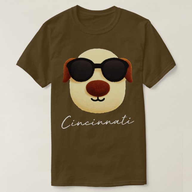 Cincinnati Hund T Shirt (Design framsida)