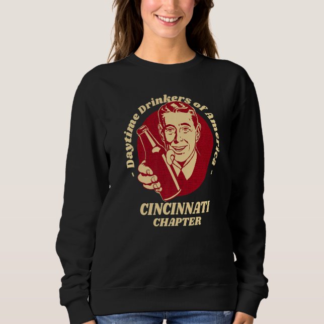 Cincinnati Kapitel Daytime Drinkers Beer Brew T Shirt (Framsida)
