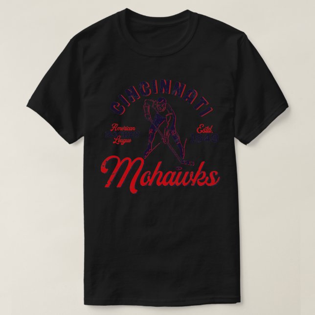Cincinnati Mohawks1 T Shirt (Design framsida)