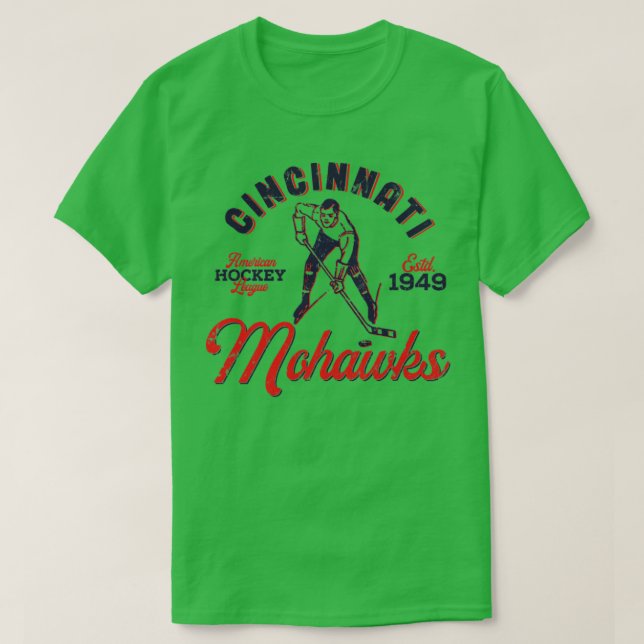 Cincinnati Mohawks1 T Shirt (Design framsida)