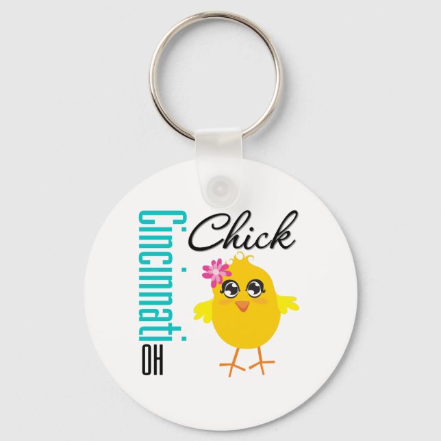 Cincinnati OH Chick Nyckelring (Framsida)