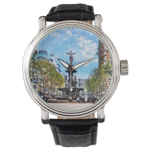 Cincinnati OH - Tyler-Davidson-fontänen c1906 Armbandsur