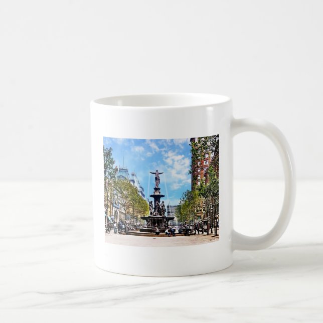 Cincinnati OH - Tyler-Davidson Fountain c1906 Kaffemugg (Höger)