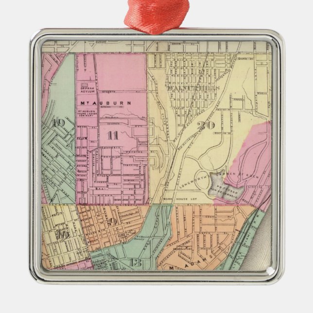 Cincinnati Ohia Julgransprydnad Metall (Framsidan)