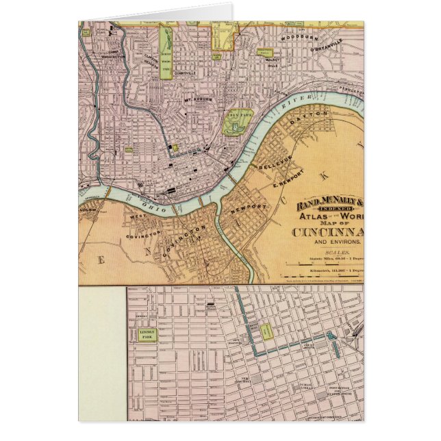 Cincinnati, Ohio 2 Hälsningskort (Framsidan)