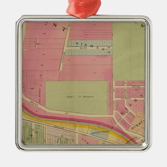 Cincinnati Ohio 3 Julgransprydnad Metall (Framsidan)