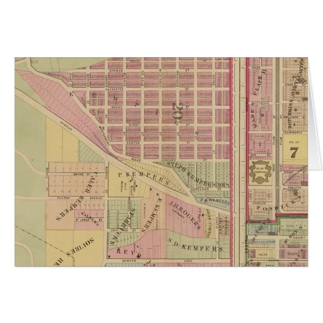 Cincinnati, Ohio 4 Hälsningskort (Framsidan Horizontal)