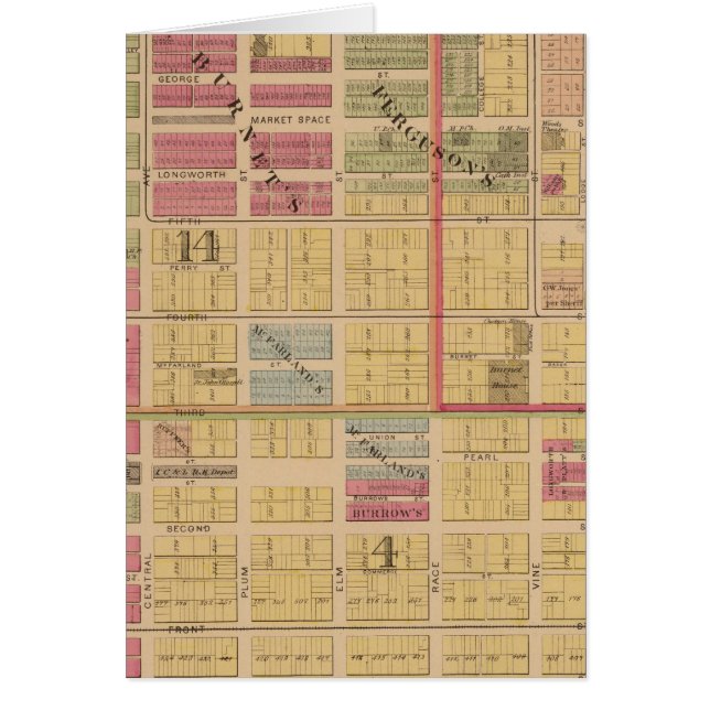 Cincinnati, Ohio 6 Hälsningskort (Framsidan)