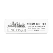 Cincinnati, Ohio | Bold Styliine Skyline |
