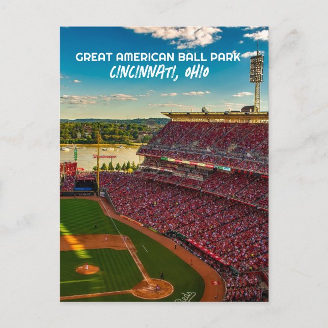 CINCINNATI OHIO BOLL PARK STADIUM POSTCARDS VYKORT (Framsida)