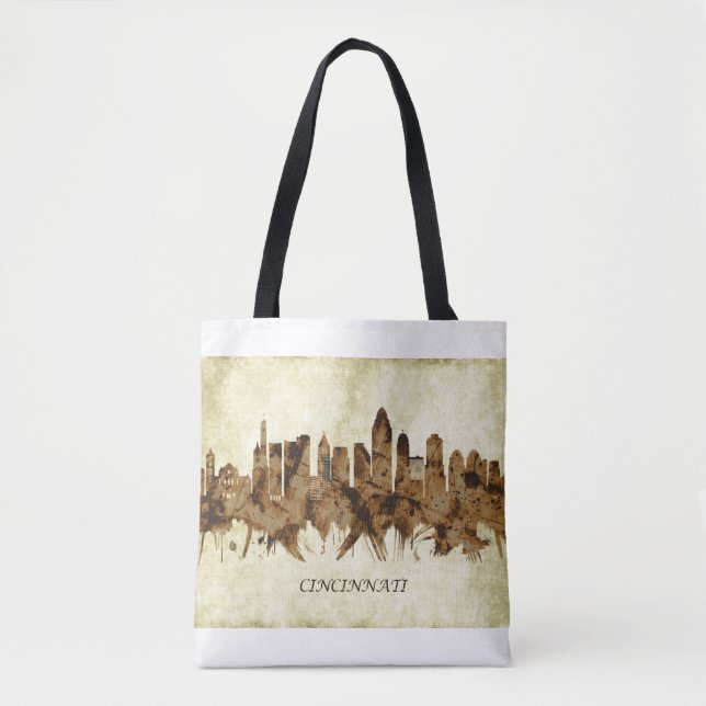 Cincinnati Ohio Cityscape Tygkasse (Framsida)