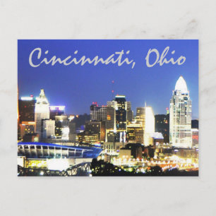 Cincinnati, Ohio, drottningen City. Vykort