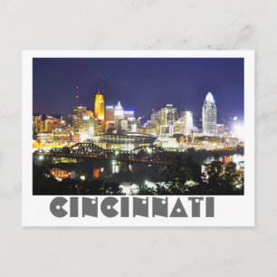 Cincinnati, Ohio, drottningen City. Vykort