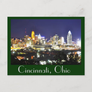 Cincinnati, Ohio, drottningen City. Vykort