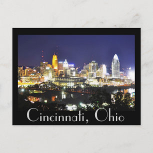 Cincinnati, Ohio, drottningen City. Vykort